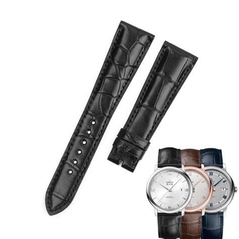 omega deville leather watch strap